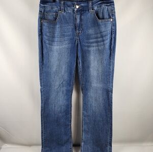 Seven7 Melissa McCarthy Jeans Womens Size 14W Slim Boot Cut Blue Denim Pants